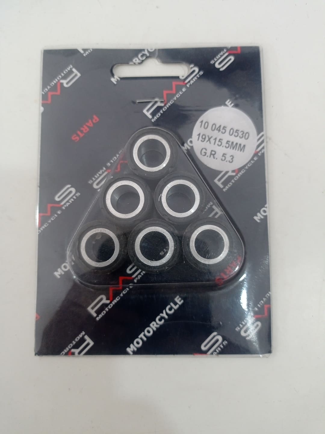 KIT RULLI VARIATORE PER PIAGGIO VESPA ET4 50 2000-20057, 6 PEZZI 19X15,5 6 PEZZI 5,3 GRAMMI CODICE 100450530