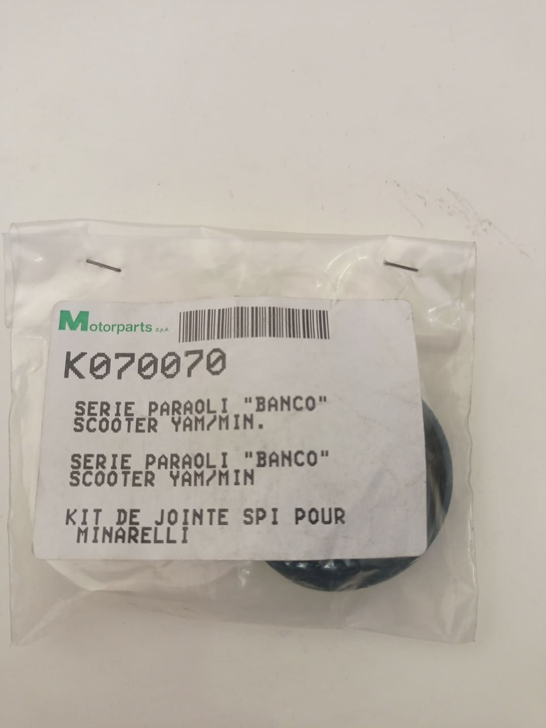 SERIE PARAOLI BANCO SCOOTER MINARELLI PER APRILIA SCARABEO 50 2T 2000- 2005 CODICE K070070