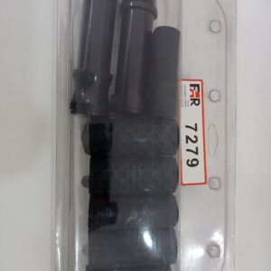 COPPIA MANOPOLE FAR 7279 ALLUMINIO NERO DOPPIO GRIP UNIVERSALI