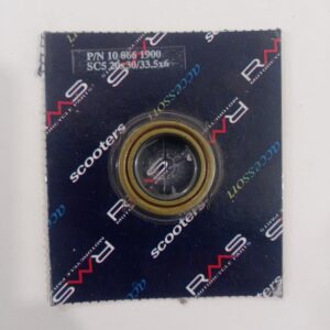 Paraolio RMS per albero motore lato volano scooter con motore Minarelli verticale ed orizzontale aria e liquido misure 20-30x33.5-5.3x6, ricambio 100661900