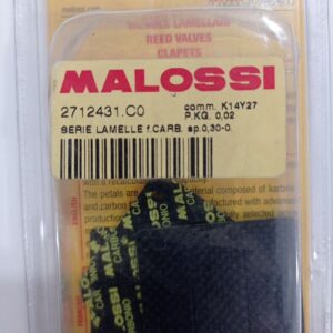 LAMELLE SERIE  IN CARBONIO CON SPESSORE 0,30 - 0,35 - 0,40 MM PER VALVOLA ORIGINALE PER APRILIA GILERA GSM 50 ANNO 01