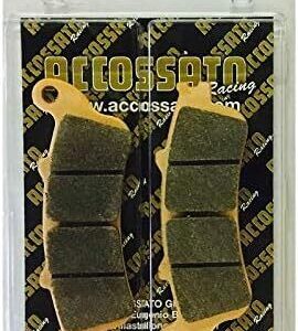 PASTIGLIE FRENO ANTERIORI ACCOSSATO PER HONDA PANTHEON 125 1998-2006 - MESCOLA ST SINTERIZZATA STRADA AGPA25ST