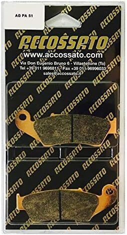PASTIGLIE FRENO ANTERIORI ACCOSSATO PER APRILIA MXV 4.5 2009-2013 - MESCOLA OR ORGANICA AGPA51OR