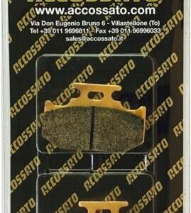 PASTIGLIE FRENO POSTERIORI ACCOSSATO PER KAWASAKI KX 125 89-94 - MESCOLA OR ORGANICA AGPP99OR
