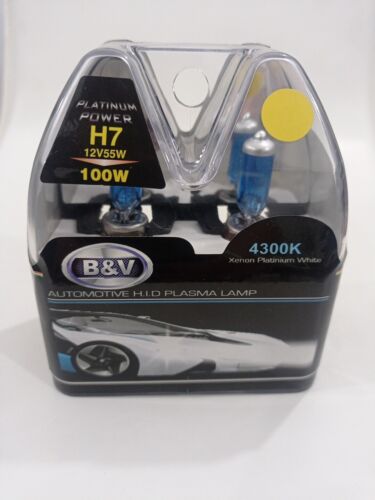 COPPIA H7 100W alogeno ad alta potenza 4300K 12V 55W 100W AUTOMOTIVE H.I.D