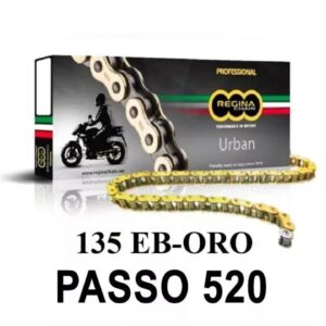 Catena Trasmissione Regina 135EB moto cross enduro passo 520 120 maglie Oro.