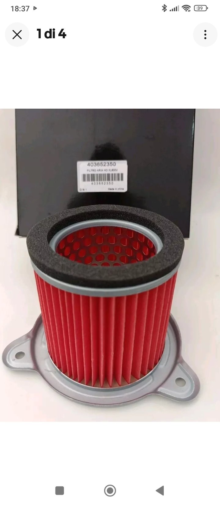 FILTRO ARIA HONDA XL V TRANSALP 600
1987-1988-1989-1990, XRV 750 africa twin - immagine 2