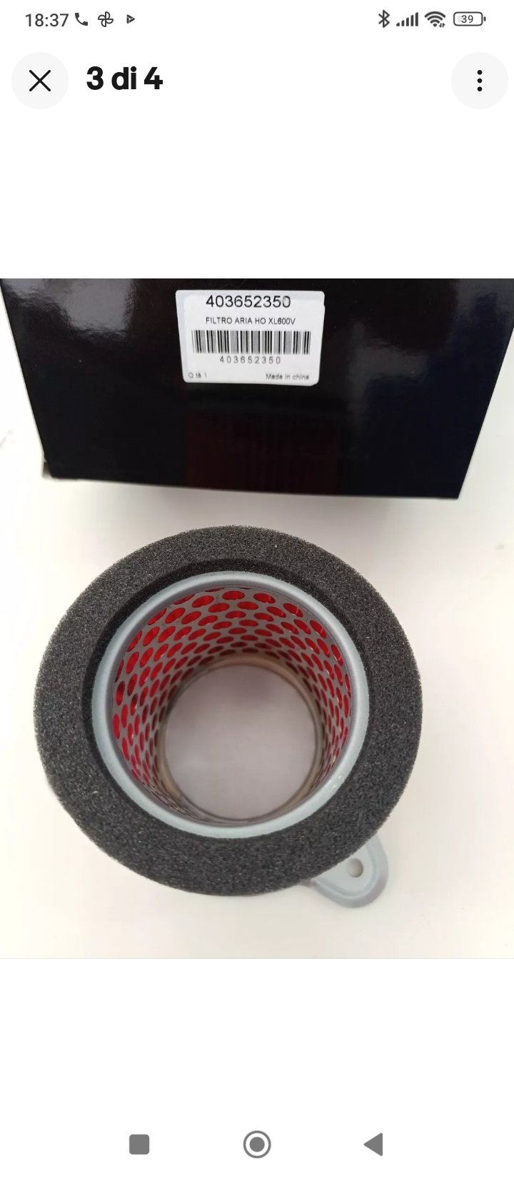 FILTRO ARIA HONDA XL V TRANSALP 600
1987-1988-1989-1990, XRV 750 africa twin - immagine 3