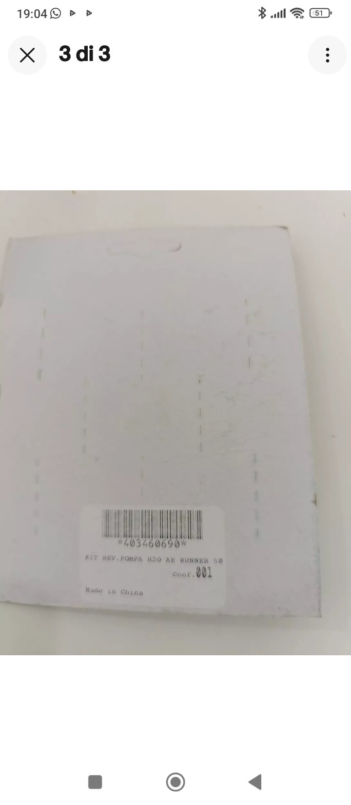 kit revisione pompa acqua e paraoli piaggio nrg 50 1994-1995-1996 - immagine 2