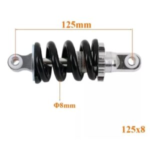 ammortizzatore minimoto mini moto 49cc cinesi pocket bike regolabile 125 mm.