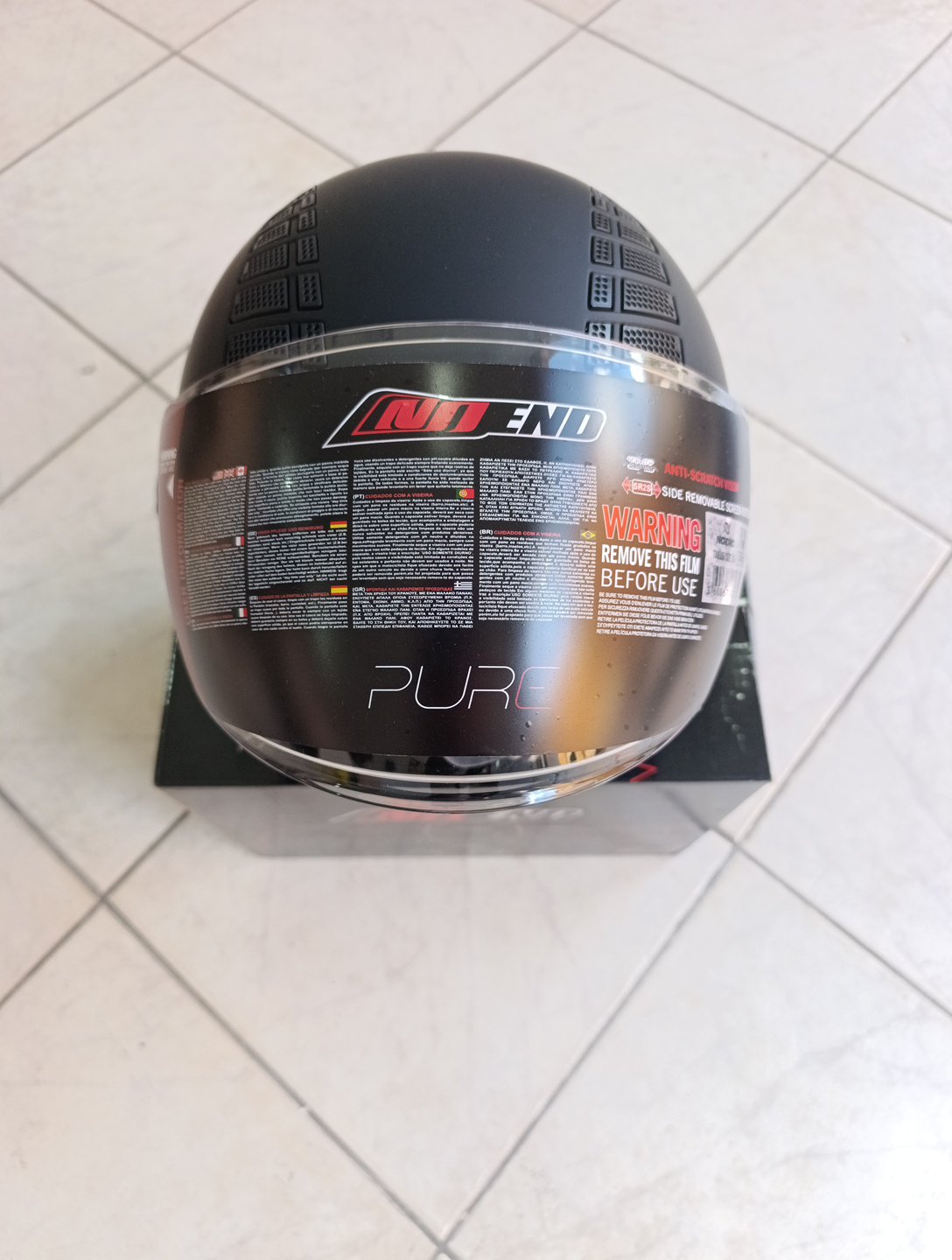 CASCO ECE 22-06 JET NOEND PURE SC-31 NERO OPACO XL - immagine 2