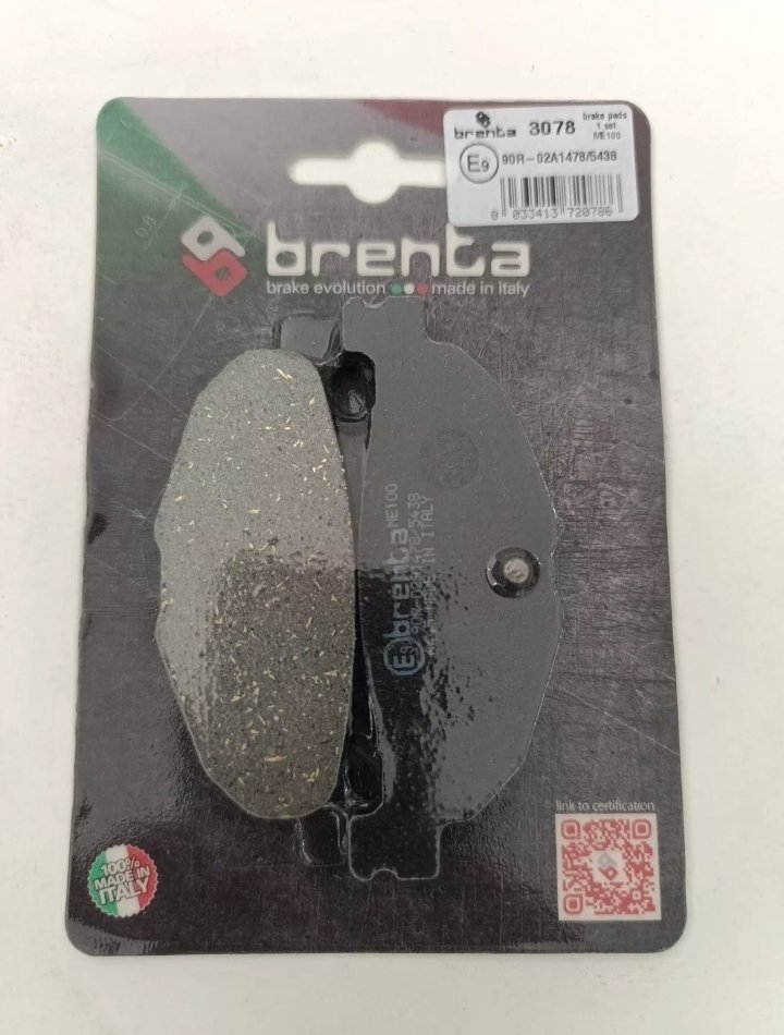 PASTIGLIE FRENO POSTERIORI BRENTA YAMAHA T-MAX 500
2004-2005-2006-2007-2008-2009