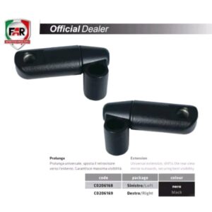 COPPIA SUPPORTO FISSAGGIO SPECCHIETTI FAR SX-DX PER MOTO, T-MAX ,UNIVERSALI