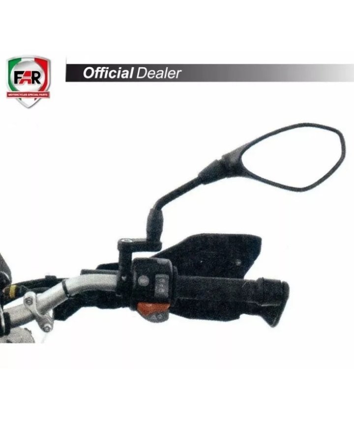 COPPIA SUPPORTO FISSAGGIO SPECCHIETTI FAR SX-DX PER MOTO, T-MAX ,UNIVERSALI - immagine 5