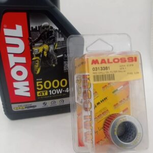KIT TAGLIANDO APRILIA MOJITO 125 2003-2004-2005-2006-2007-2008-2009,OLIO MOTUL,FITRO OLIO MALOSSI