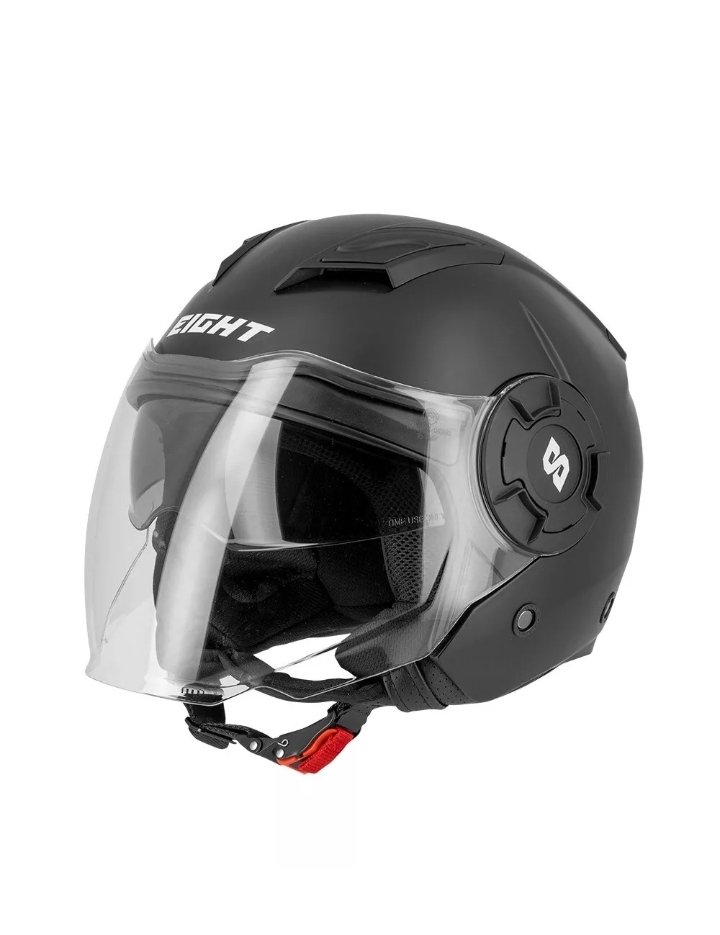CASCO JET EIGHT S749 Nero Opaco UNISEX MISURA L