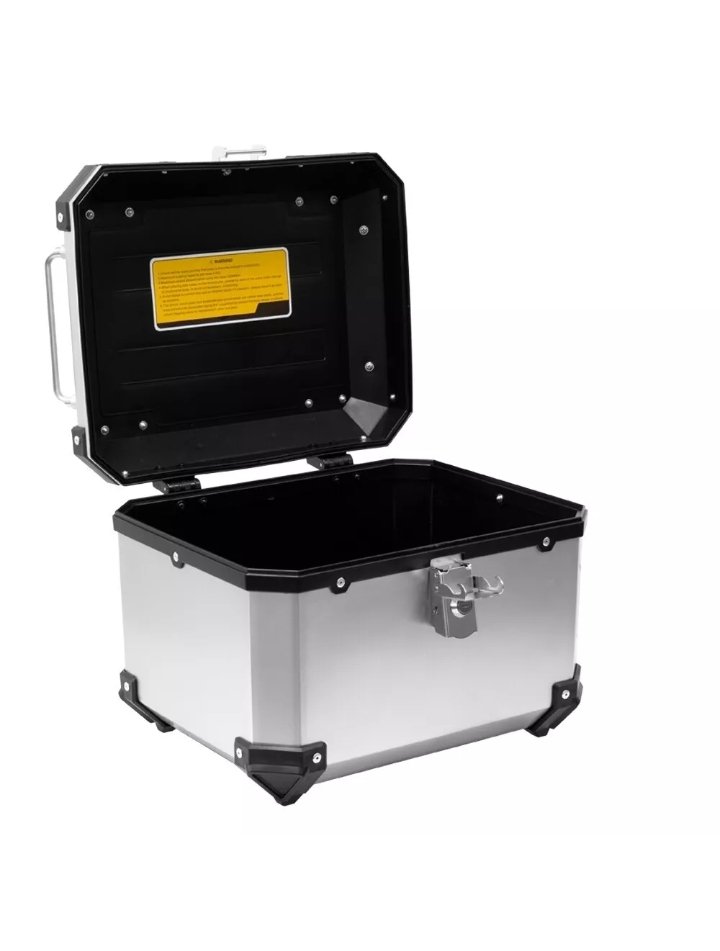 BAULETTO TOPCASE IN ABS 30L VALIGIA CON PIASTRA UNIVERSALE MOTO SCOOTER - immagine 3