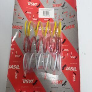 3 PZ MOLLA DI CONTRASTO JASIL rossa gialla bianca, per MBK BOOSTER SPIRIT 50 dal 1996 al 1999,per aprilia amico 50 dal 1994 al 1998,per yamaha aerox dal 1997 al 2004,per malaguti phantom f12 50 lc dal 1994 al 1998