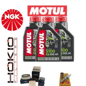 KIT TAGLIANDO YAMAHA T-MAX 500 2001-2002-2003-2004-2005-2006 OLIO MOTUL, FILTRI,Candele