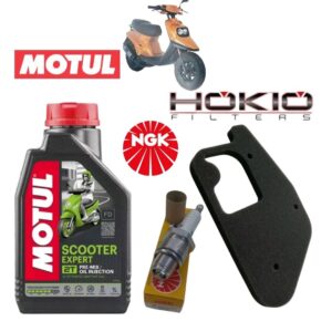 kit tagliando mbk booster spirit 50
1996-1997-1998-1999, olio motul
2t,candela